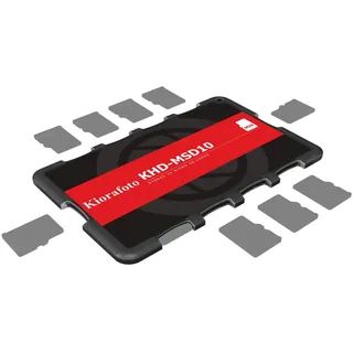 Kiorafoto Speicherkarten Etui Halter Aufbewahrung für 10 Micro SD, Micro SD Karten Tasche Hülle Schutzbox Tragetasche - Memory Card Case Box