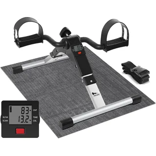 himaly Minibike Heimtrainer Bewegungstrainer Pedaltrainer Arm und Beintrainer Trainingsgerät Fitnessgerät mit LCD-Monitor Einstellbarer Widerstand Fahrradtrainer Fitness-Fahrrad Heimfahrrad