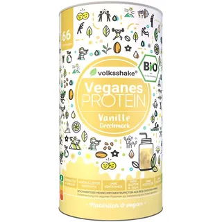 BIO Protein vegan | Vanille | DE-ÖKO-006 | 10 pflanzliche Proteinquellen | Ohne Süßungsmittel | Ohne Soja & Gluten | Premiumqualität vom Bodensee | Made in Germany (1000g, Vanille)