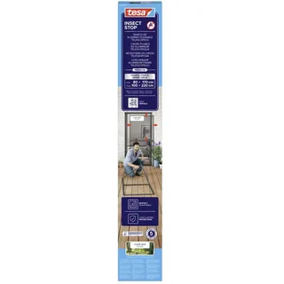 Tesa Insektenschutz-Tür Insect Stop Falt 100 x 220 cm Anthrazit