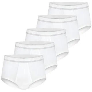 conta Slip 5er Pack Doppelripp (Spar-Set, 5-St) Slip / Unterhose - Baumwolle - mit Eingriff - Formstabil, Pflegeleicht weiß 7