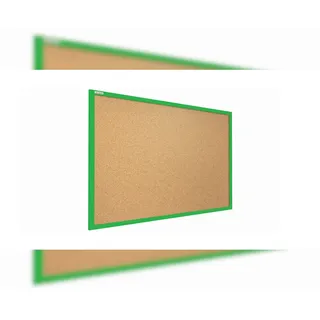 ALLboards Pinnwand mit grünem Naturholzrahmen 90x60cm