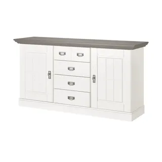 maison bleue Sideboard  Florian , weiß , Maße (cm): B: 171,3 H: 90,1 T: 48.0