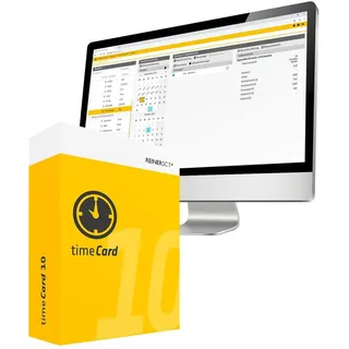 Reiner SCT ReinerSCT, Zeiterfassungssystem, Zeiterfassung Mitarbeiterlizenz timeCard 10 Zeiterf. Erw. 100 Benutzer ESD 1 Jahr