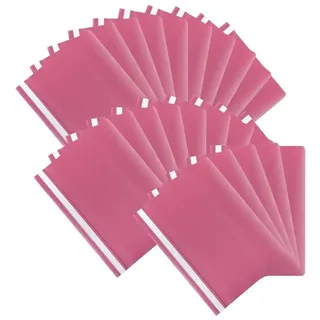 HTI-Living Hefter Schnellhefter 25 er Pack Kunststoffhefter, für Büro und Schule rosa