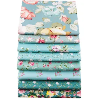 Patchworkstoff, 8 Stück, je 40 x 50 cm, hochwertige Baumwolle, Quilten, Patchwork, Kissen, Nähmaterial, Scrapbook, Puppenbekleidung