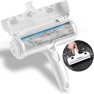 ACE2ACE Tierhaarentferner Fusselrolle wiederverwendbar Hund Katze Sofa Teppich Blau