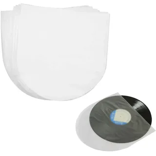 Schallplatten Innenhüllen, LP Schutzhüllen, Schallplatten Hüllen, Lp Innenhüllen, Semitransparent LP Hüllen, Plattenhüllen, Antistatisch Vinyl Schutzhüllen, Für 12 Inch Schallplatten, 50er-Pack