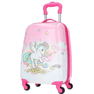 TheTrueC Kinder Trolley, Hartschale, Einhorn pink