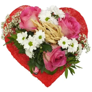Blumenstrauß Sweet Love mit kostenloser Glückwunschkarte Frisch geliefert - Blumenversand