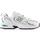 White/Silver Metallic/Vintage Teal 38