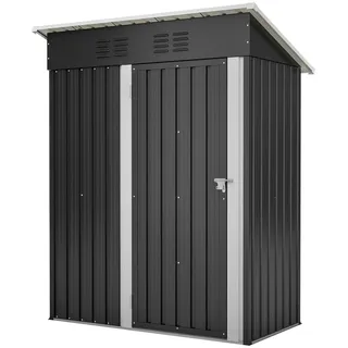 Thanaddo Geräteschuppen 1 x 1 m Schwarz