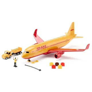 Siku 1702 DHL Frachtflugzeug mit Zubehör