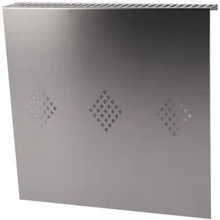 Szagato Heizkörperverkleidung Design 3 Edelstahl 60x60cm matt