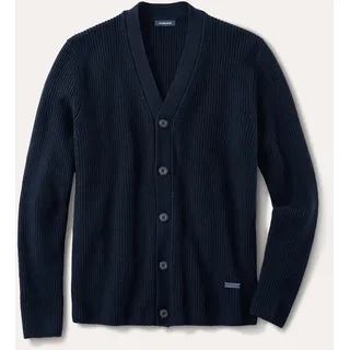 Walbusch Herren Patentstrick-Cardigan Blau