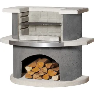 Buschbeck Grillbar Stockholm 110 x 65 x 93 cm weiß/grau