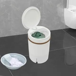 White Portable Mini Washing Machine, Washing Machine With Drop Basket, Multifunction Washing Machine, For Washing Close-fitting Clothes, Baby Clothes, Towels, Socks, Towels, T-shirts, Underwear,