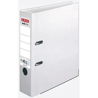 Herlitz maX.file nature plus Ordner weiß Karton 8,0 cm DIN A4