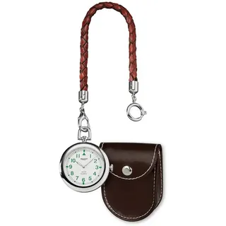 Regent Taschenuhr Regent Herren-Taschenuhr Analog P-39 mit, (Analoguhr), Herren Taschenuhr rund, groß (ca. 42mm), Metall verchromt, Elegant silberfarben