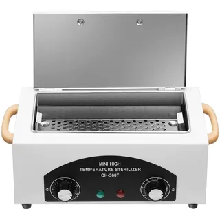 300 Watt Sterilisator für Instrumente, Heißluft-Sterilisator, 220°C Hochtemperatur-Sterilisator, Flaschen Sterilisator Baby, Nagelwerkzeug-Sterilisator mit Zeitschaltuhr.