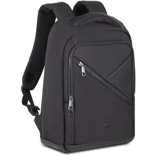 RivaCase® Rivacase ECO Laptop Rucksack 14 Zoll kompatibel mit MacBook Air 15-28 x 41 x 17,5 cm - robustes Hand (15", Universal), Notebooktasche, schwarz