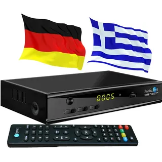 Griechische TV Greek TV Sat-Receiver Mediaart- 4 HDTV USB Hellasat 39°E + Astra 19° vorprogrammiert