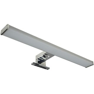 ChiliTec LED Spiegelleuchte 40cm Badezimmer Lampe Spiegel Bad Leuchte 7Watt 1080Lumen IP44 Spiegelschrank Wand- und Aufbaumontage Beleuchtung Alu-Optik Neutralweiß