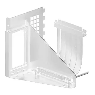 ARCTIC Accelero Vertical GPU Mount (weiß) - Vertikale GPU-Halterung | Mit PCIe 5.0 x16 Riser Cable (160 mm), Unterstützt Grafikkarten jeder Länge bis 3 Slots, Benötigt 7 PCI Slots