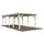 Einzel-Carport 360 x 762 cm Transparent tauchgrundiert