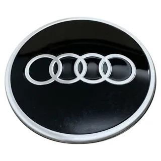 Original Audi Radzierkappe Nabenkappe Nabendeckel Felgedeckel SCHWARZ GLÄNZEND