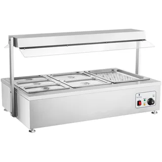 Royal Catering Bain Marie 6 GN mit Fleischaufsatz