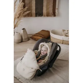Kaiser Fußsack Jersey Hood Winter, Babyschalen Fußsack beige