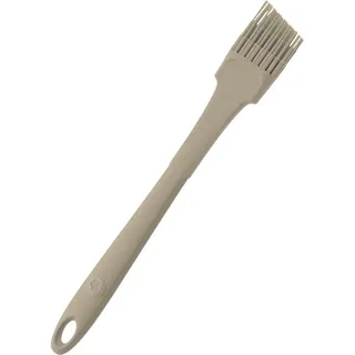 KOCHBLUME Design Pinsel S | Premium-Silikon & BPA frei| Hitzebeständig | Spülmaschinenfest | 24cm | Farbe: taupe