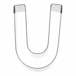 Birkmann Birkmann, Ausstechform Buchstabe U, Grau, 6 cm, Edelstahl