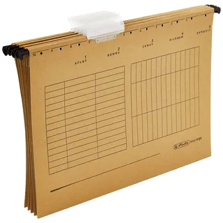 Herlitz 5874458 A4 UniReg 5er Packung, 230 g/qm braun