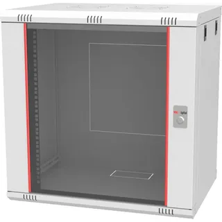 MK-Digital Netzwerkschrank, 19 Zoll 12HE Serverschrank mit Glastür, Wandmontage BxTxH-600x450x607mm)