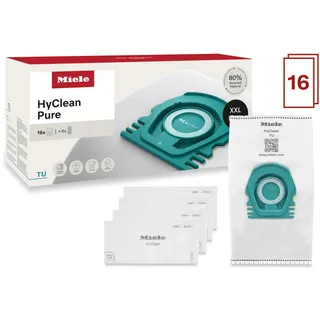 Miele Staubsaugerbeutel XXL-Pack Staubsaugerbeutel HyClean Pure TU, passend für Miele, 20 St., Miele Original Zubehör weiß