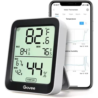 Govee Bluetooth Hygrometer-Thermometer Schwarz H5075