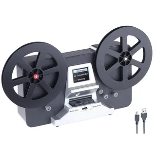 Somikon HD-XL-Film-Scanner & -Digitalisierer für Super 8 & 8 mm, bis 7'-Rollen (Filmdigitalisierer, Filmscanner 8mm, Filmdigitalisierung)