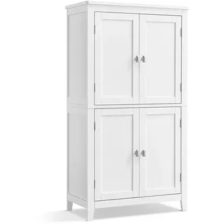 VASAGLE Badschrank weiß 60,0 x 30,0 x 110,0 cm