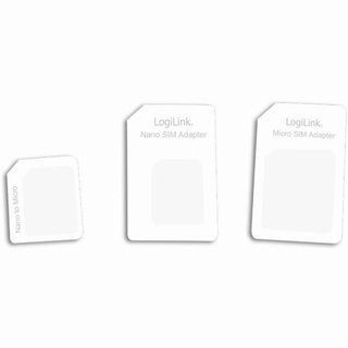 Logilink AA0047 Dual Sim-Karten Adapter für Micro SIM und Nano SIM