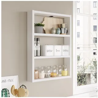 Skye Decor Wandregal 60 x 43,2 x 9 cm Weiß