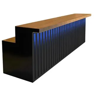 Theke Maßanfertigung Kassentheke Bartheke Empfangstheke Schwarz 100×60×100 cm【HCTG 100】