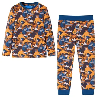 vidaXL Kinderpyjama mit Langen Ärmeln Cognac 104