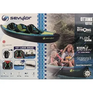 Sevylor Ottawa 2+1 Personen aufblasbares Kajak 383 x 98 cm