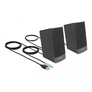 DeLock Lautsprecher mit 3,5 mm Klinke und USB Stromversorgung