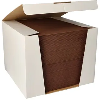 Papstar 100 Servietten "ROYAL Collection" 1/4-Falz 40 cm x 40 cm braun