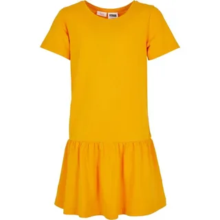 URBAN CLASSICS Girls Valance T-Shirt Kleid in Orange, Größe 134/140