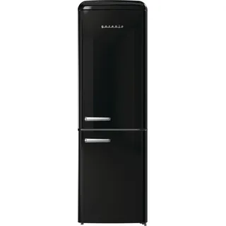 Gorenje ONRK619DBK Retro-Kühl-Gefrierkombination (300 l, 1940 mm hoch, Schwarz)