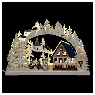 RATAGS 3D-Schwibbogen klein, Pyramidenhaus